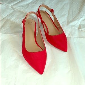 a new day Red Slingback Kitten Heel